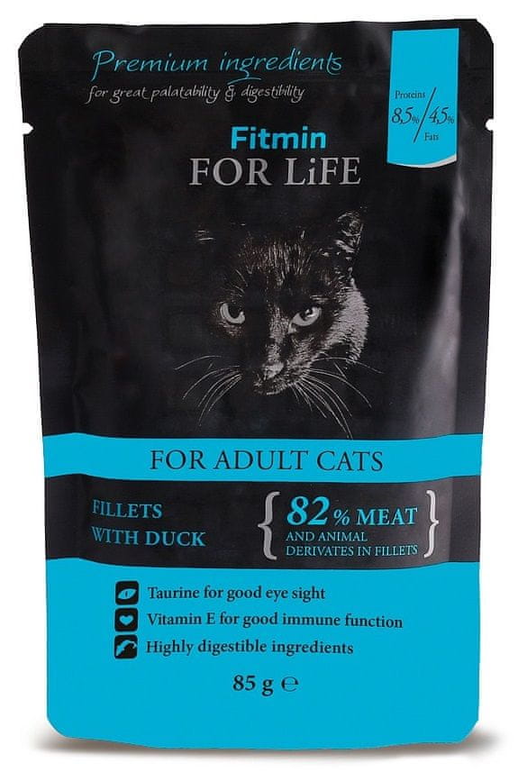 Fitmin Cat pouch adult duck 28x85 g